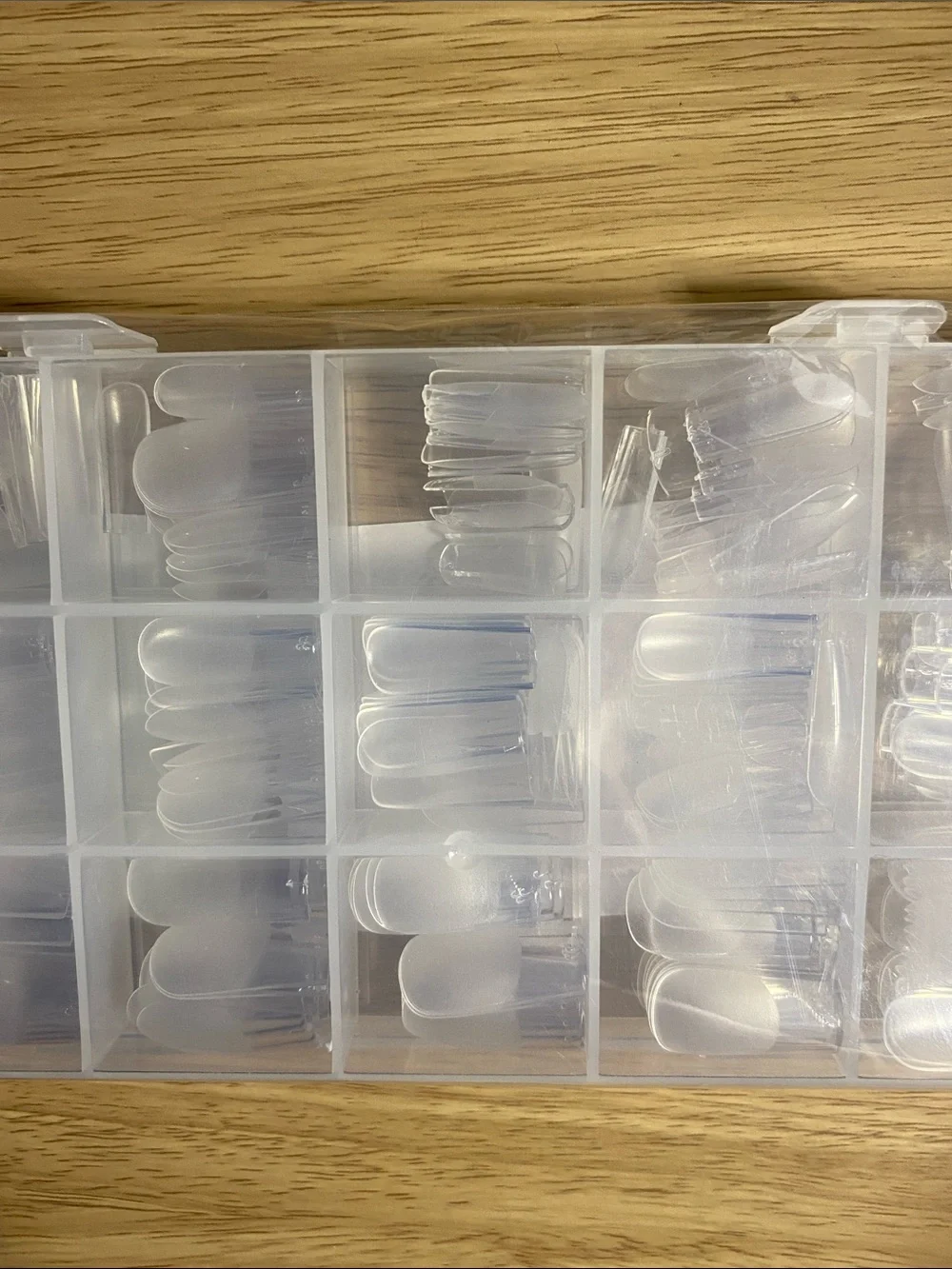 Clear Gel Nail Tips - 360 PCS, 15 Sizes